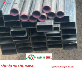 Thép Hộp Mạ Kẽm 25×50