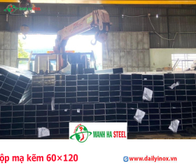 Thép hộp mạ kẽm 60×120