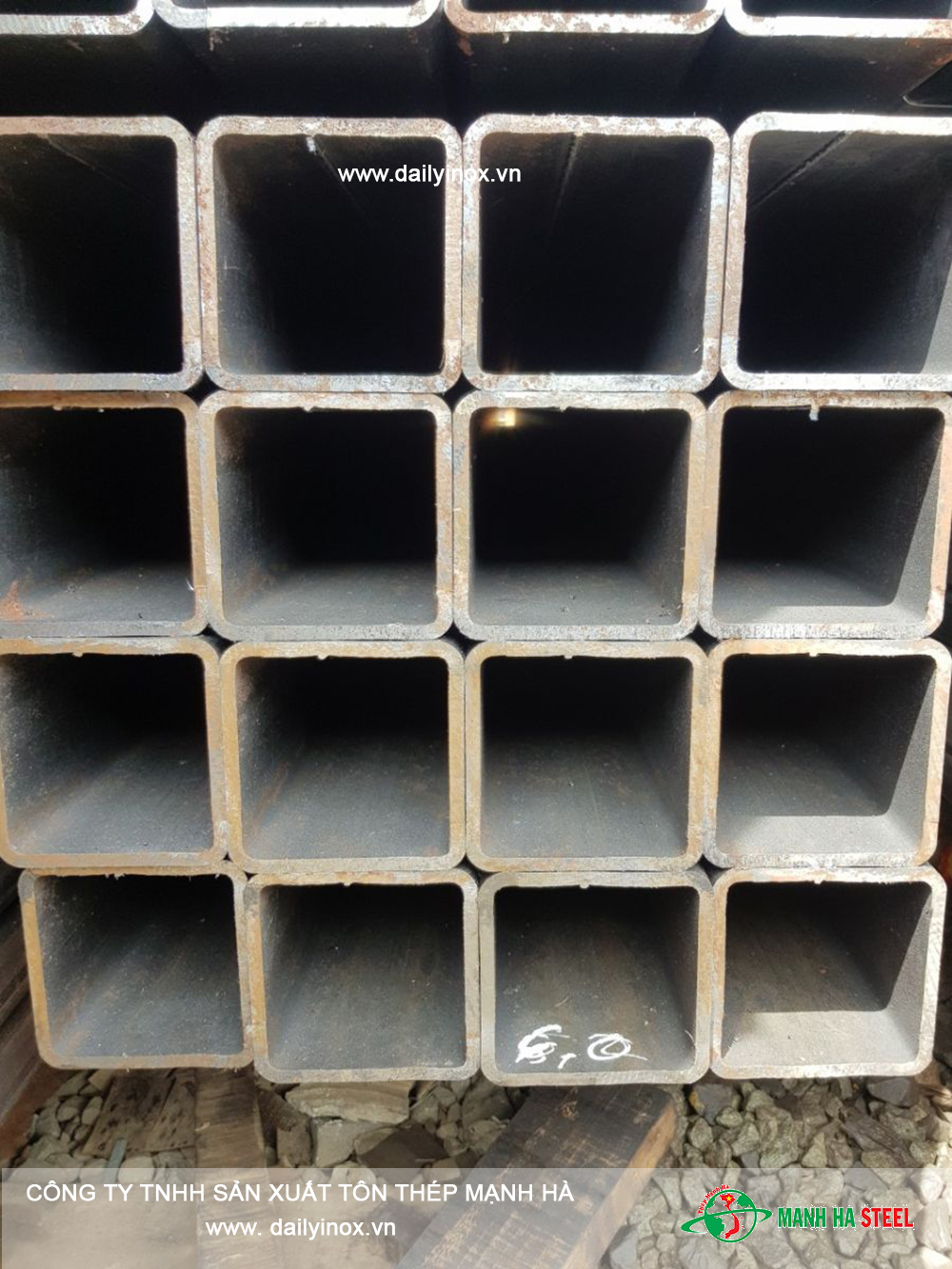 Hộp inox vuông Trung Quốc 114.3x114.3 - Đại lý inox Mạnh Hà