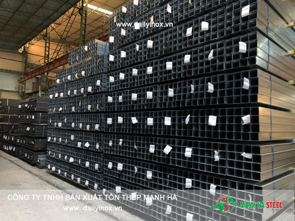 Hộp inox vuông công nghiệp 38x38 - Đại lý inox Mạnh Hà