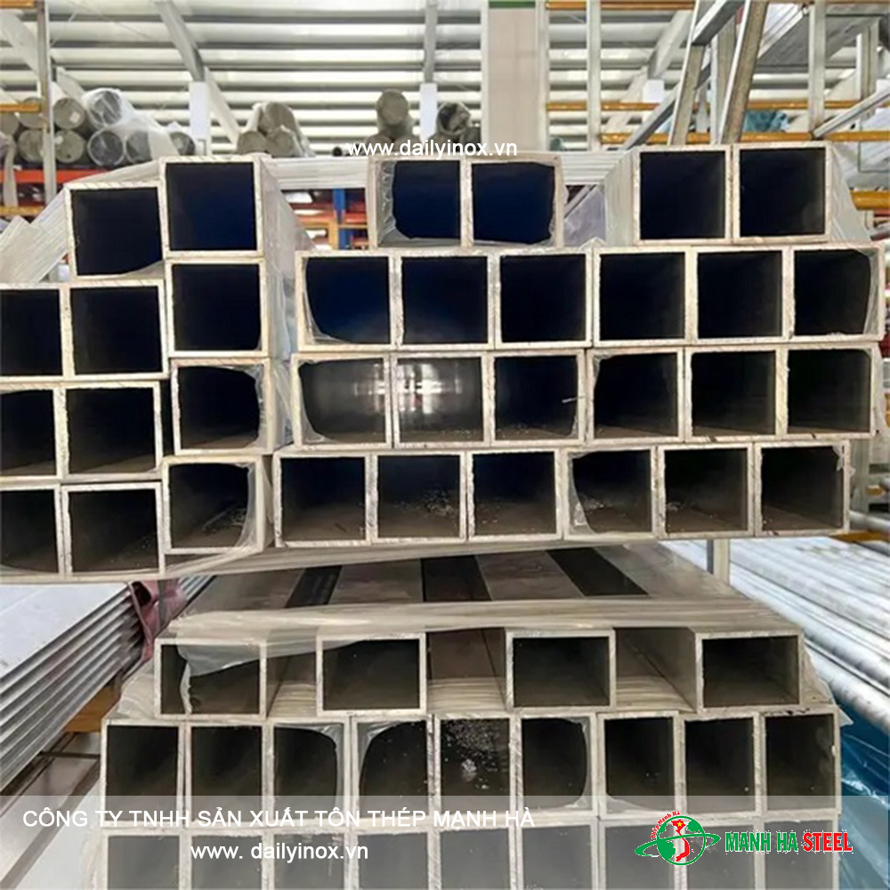 Hộp inox vuông công nghiệp 76.2x76.2 - Đại lý inox Mạnh Hà